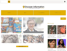 Tablet Screenshot of discoverinformation.com